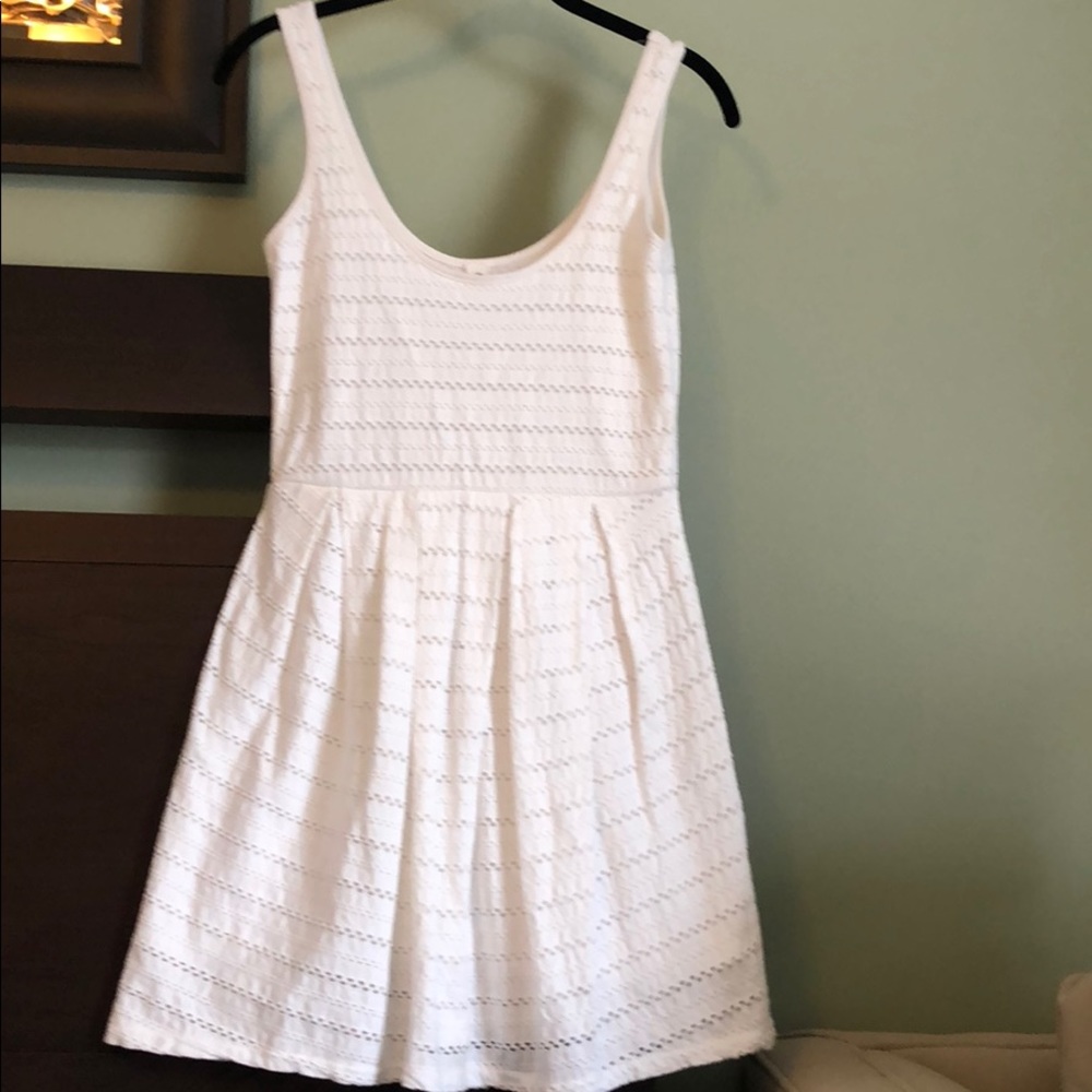 Bethany Mota White Eyelet Summer Dress